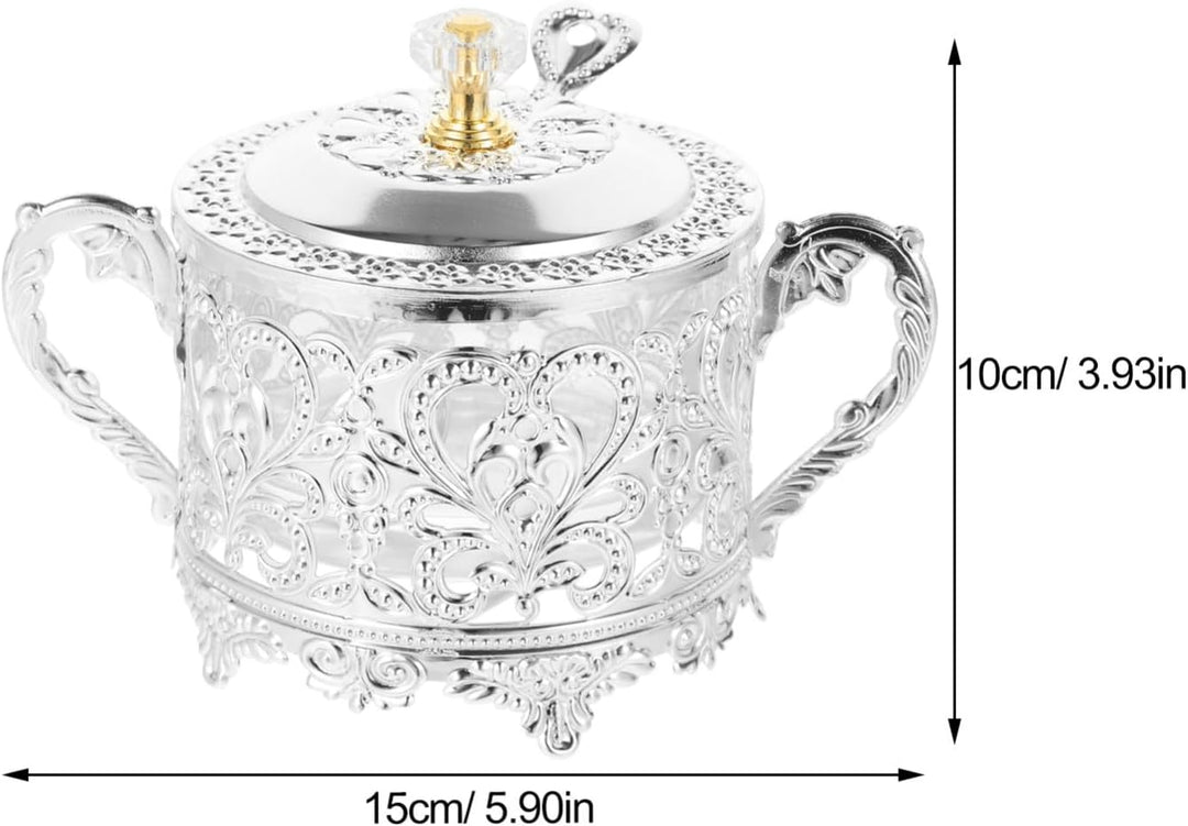 Toyvian Vorratsglas Aus Kunstglas Mit Deckel Und Löffel Transparente Zuckerdose Für Küche Praktische