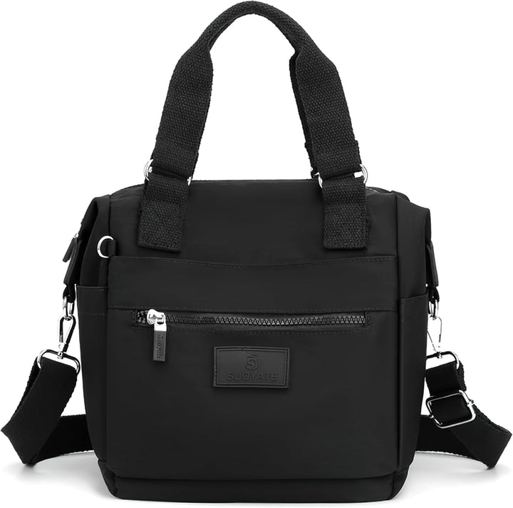 DIRRONA Beiläufig Damen Umhängetasche Multi Pocket Multi Fach Crossbody Bag Mittelgrosse Umhängetasc