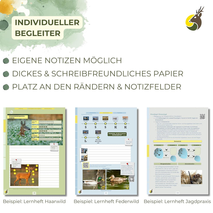 Jägerschmiede Lernhefte: Erfolgreich die Jagdprüfung bestehen & sicher zum Jagdschein – individuell,