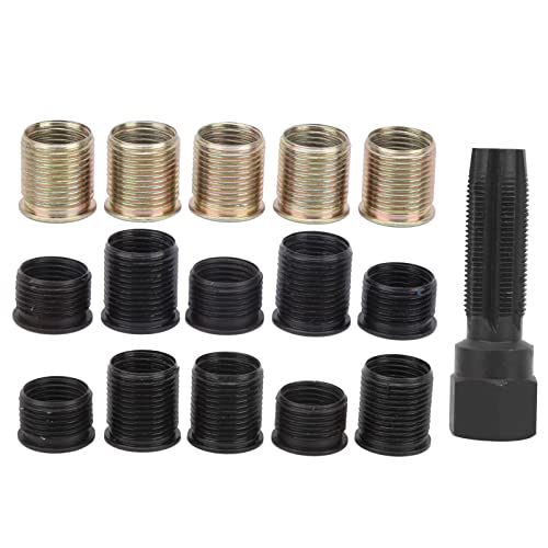 M14x1.25 Zündkerzengewinde Reparaturwerkzeug Schraubengewindebohrer Carbon Steel Rethread Kit