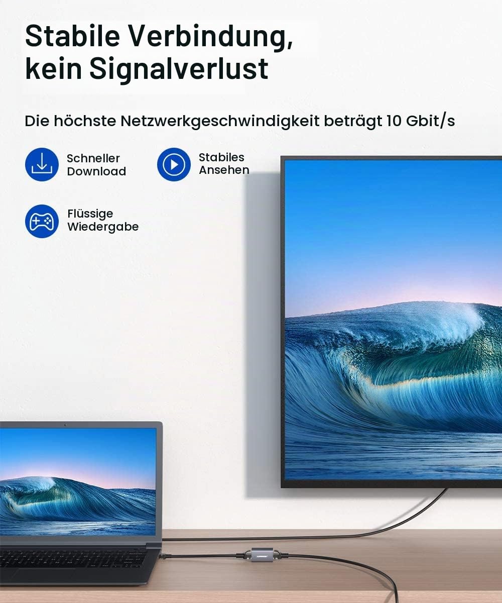 JSAUX RJ45 LAN Kupplung Ethernet Kabel Verbinder [5 Stück] Ethernet Koppler LAN Adapter für LAN Kabe