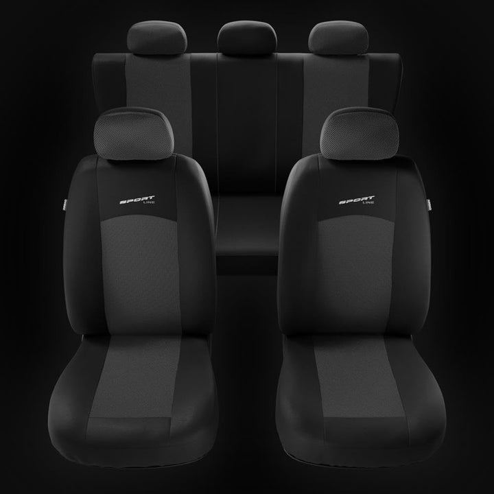Mossa - Universal Sitzbezüge Auto kompatibel mit Citroen C3 I, II, III, IV (2002- ) - Autositzbezüge
