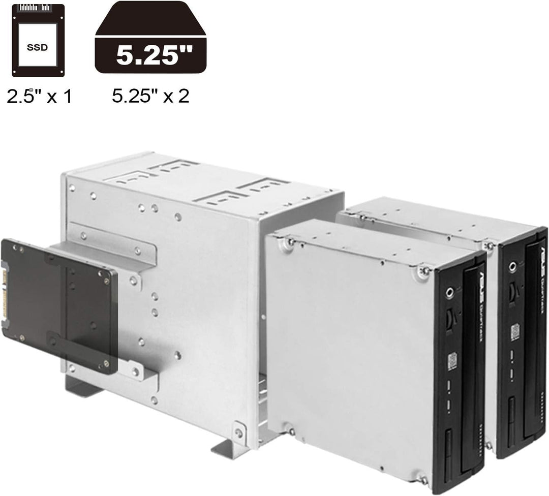 SilverStone Technology RM42-502, 4U Rackmount-Server Gehäuse, 240mm AIO, USB Typ-C, Kensington Schlo