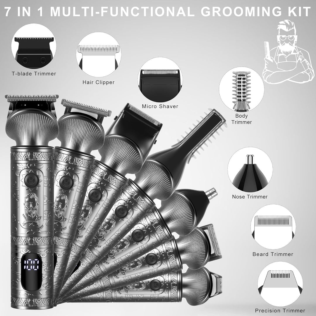 Surker Haarschneidemaschine Set Profi Haarschneider Herren Präzisionstrimmer Barttrimmer Bartschneid