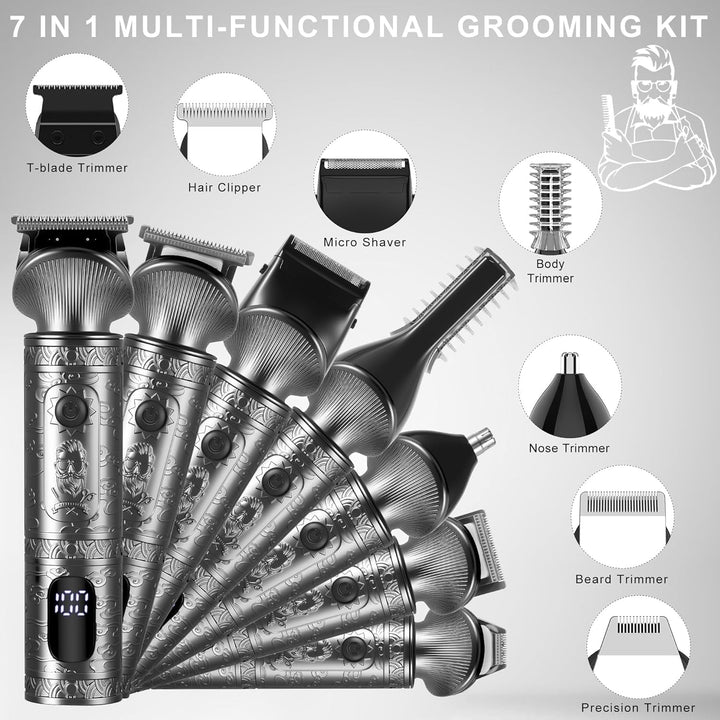 Surker Haarschneidemaschine Set Profi Haarschneider Herren Präzisionstrimmer Barttrimmer Bartschneid