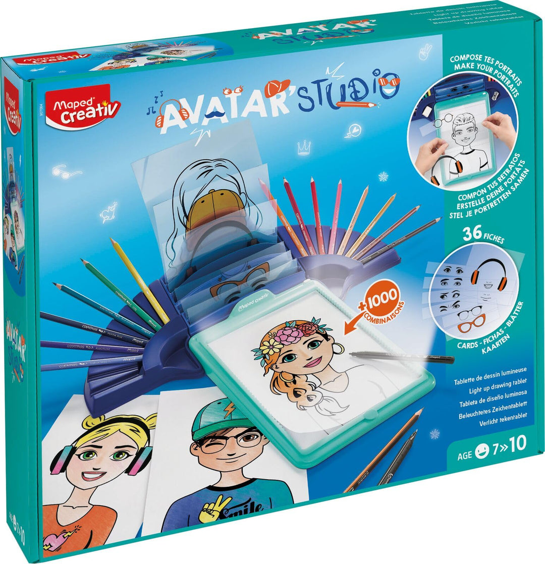 Maped CREATIV - Leuchttisch, Lichtmaschine, Zeichenmaschine AVATAR STUDIO - gestalte deine eigenen A