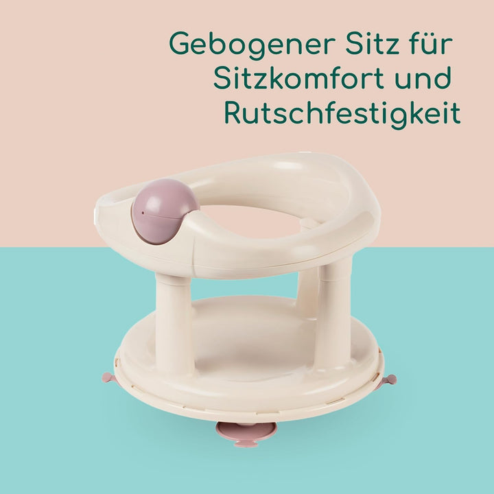 Bebeconfort Drehbarer Badewannensitz, Badewannensitz, Ergonomisch, 6 Monate bis 12 Monate, 0-10 kg,