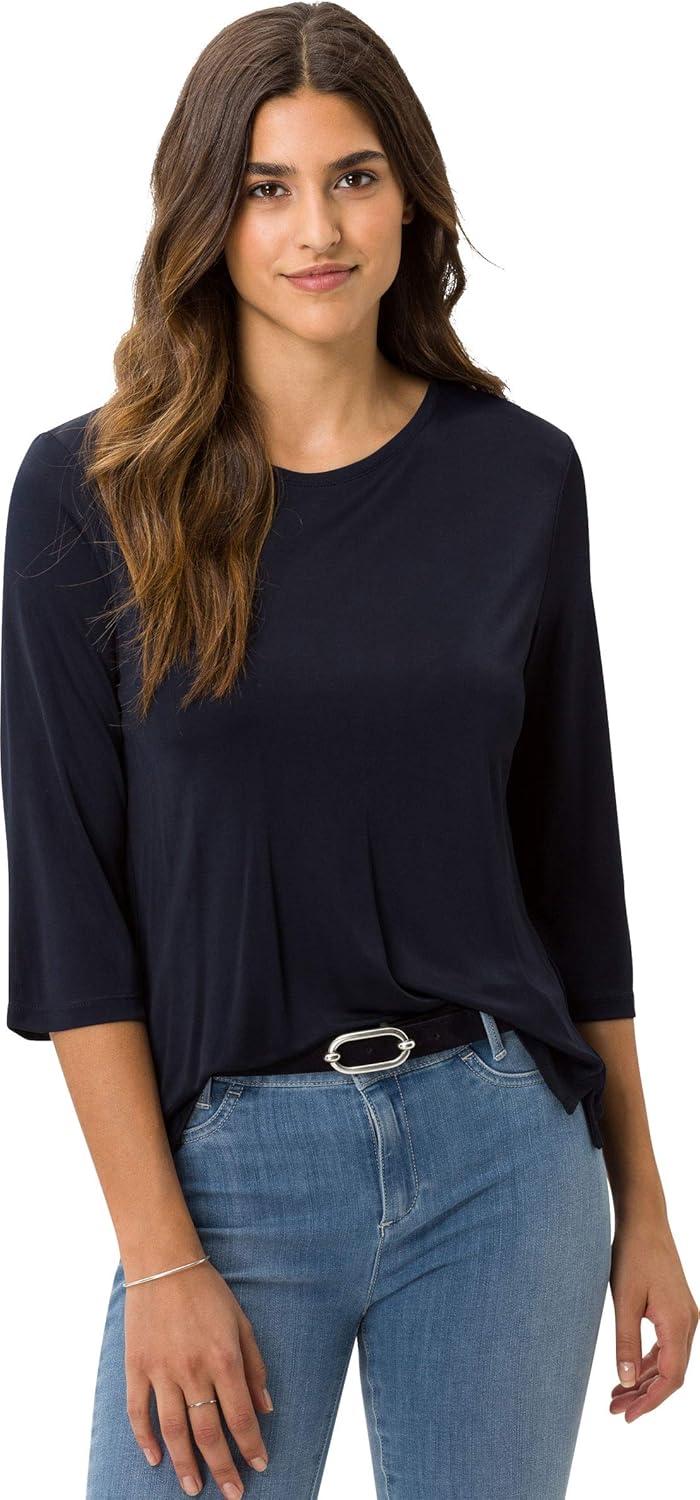 BRAX Damen Style Clara Pullover, Navy, 42