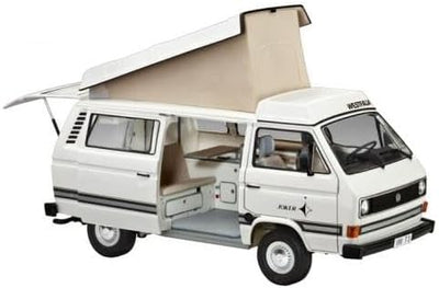 Revell RV07344 Modellbausatz Auto 1:25 - Volkswagen VW T3 Bulli Camper im Massstab 1:25, Level 3, or