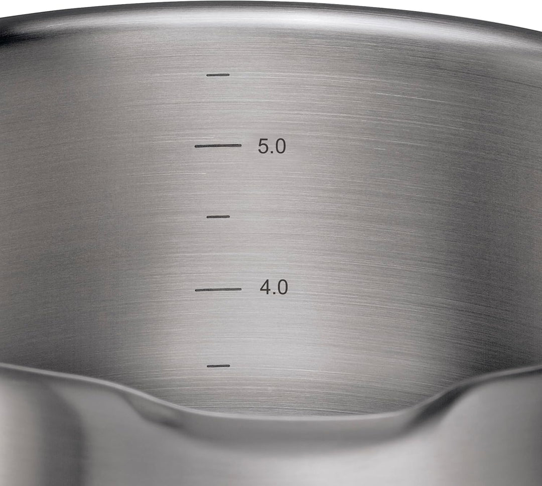 Küchenprofi COOK Kochtopf BOLOGNA | Edelstahl Schmortopf mit Deckel aus Sicherheitsglas | Induktions
