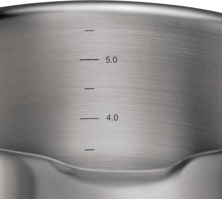 Küchenprofi COOK Kochtopf BOLOGNA | Edelstahl Schmortopf mit Deckel aus Sicherheitsglas | Induktions