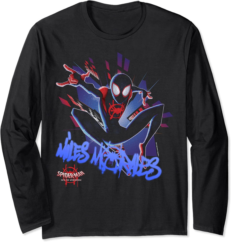 Marvel Spider-Man Spiderverse Graffiti-Explosion Langarmshirt
