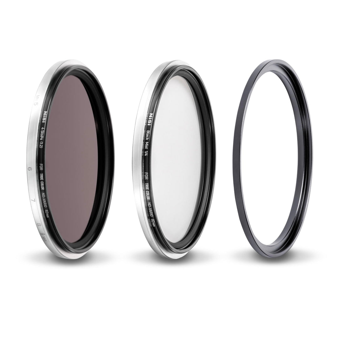 NiSi 77mm Swift Add on Kit - ND16 (1,2) 4 Blenden Neutral-Graufilter + Black Mist 1/4 Diffusion Effe