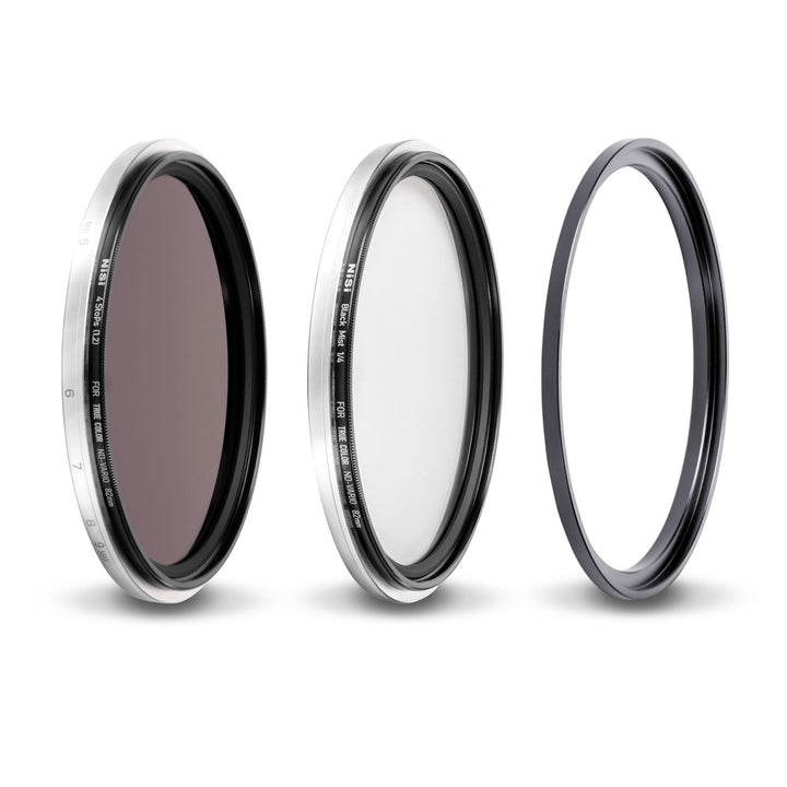 NiSi 77mm Swift Add on Kit - ND16 (1,2) 4 Blenden Neutral-Graufilter + Black Mist 1/4 Diffusion Effe