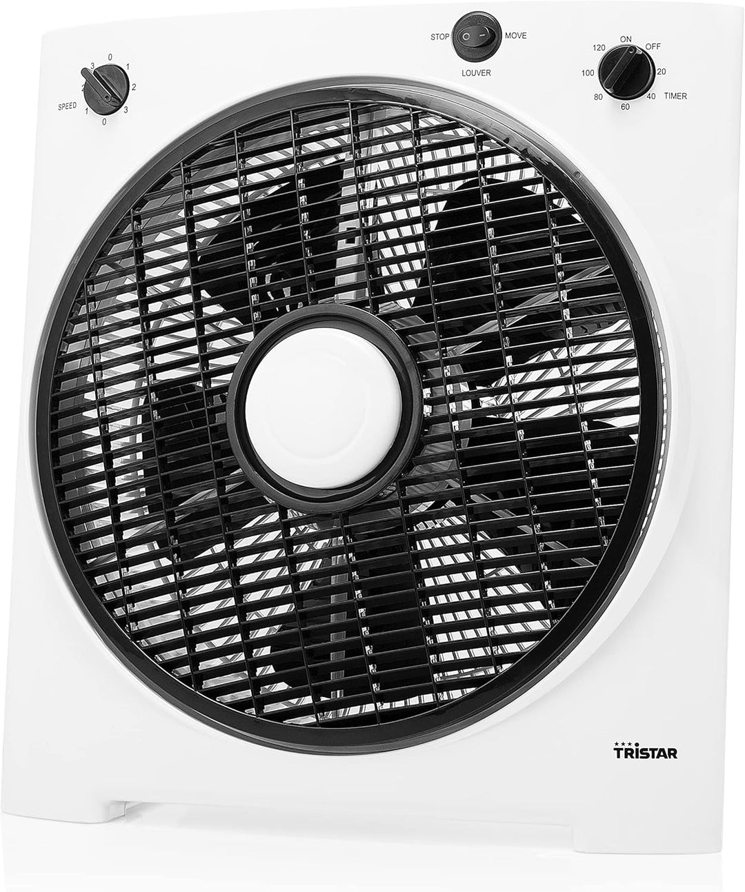 Tristar Tisch-Ventilator, 40 Watt Leistung, 30 cm Ø, 3 Leistungsstufen und oszillierendem Gitter, Dr