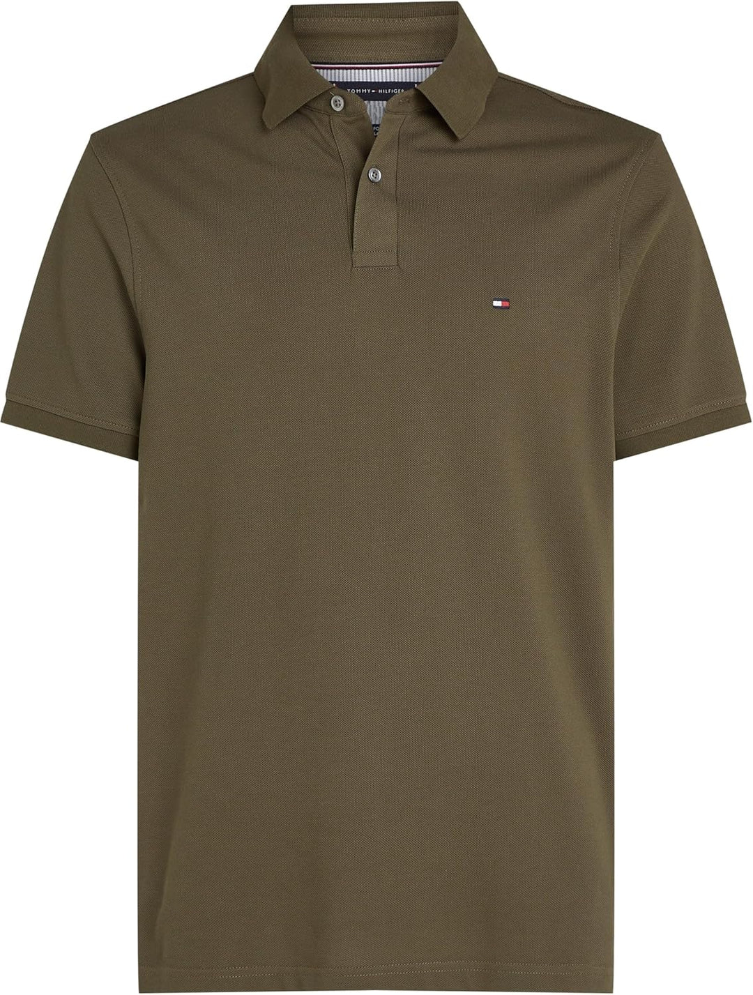 Tommy Hilfiger Herren Poloshirt Kurzarm 1985 Regular Fit S Army Green, S Army Green