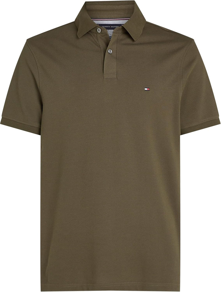 Tommy Hilfiger T-Shirt für Herren, Regular M Khaki (Army Green), M Khaki (Army Green)