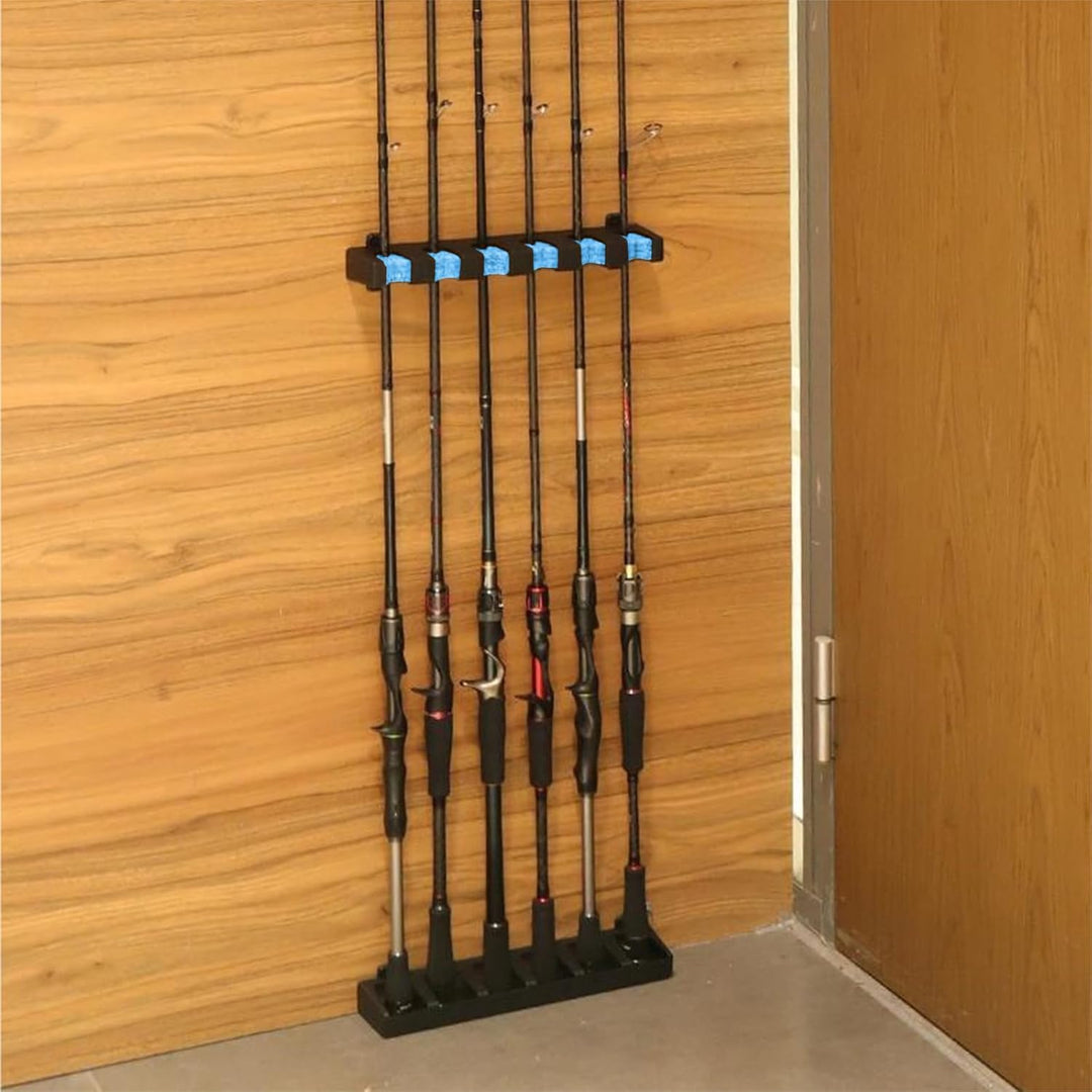2 Paar Rutenhalter Wand Vertikale, Wandhalterung Angelrutenständer, Wandmontage Rutenständer Vertika