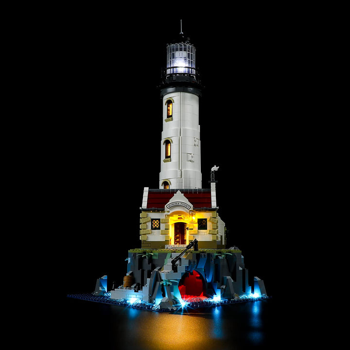 BRIKSMAX 21335 Led Licht für Lego Motorisierter Leuchtturm - Compatible with Lego Ideas Bausteinen M