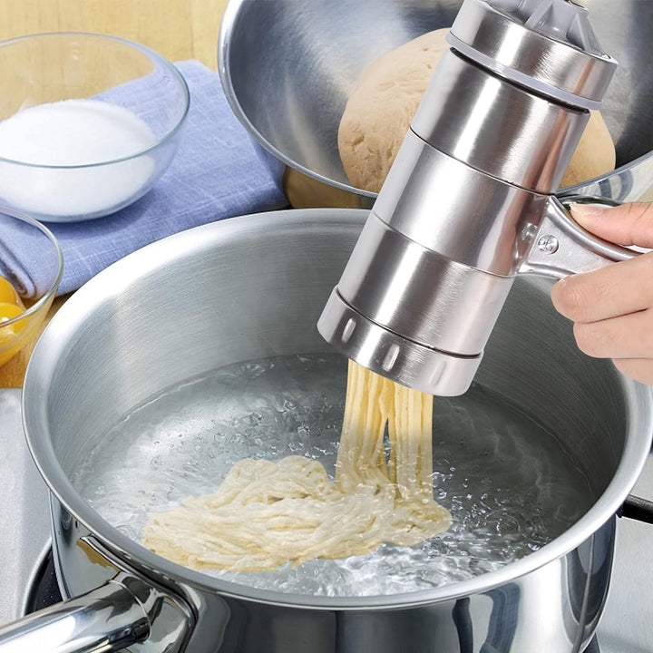 Jadeshay Nudelmaschine, Pasta Maker Aus Edelstahl Pastamaschine Nudelmaschine Manuelle Nudelpresse N