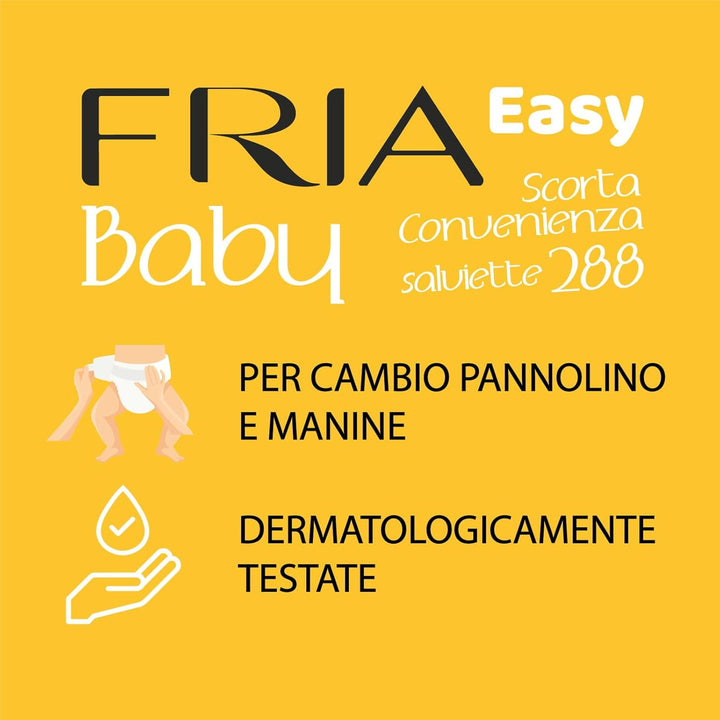 Fria Easy Baby Windelwechseltücher, mit Aloe Vera und Honigextrakt mit hautbefeuchtender Wirkung, de