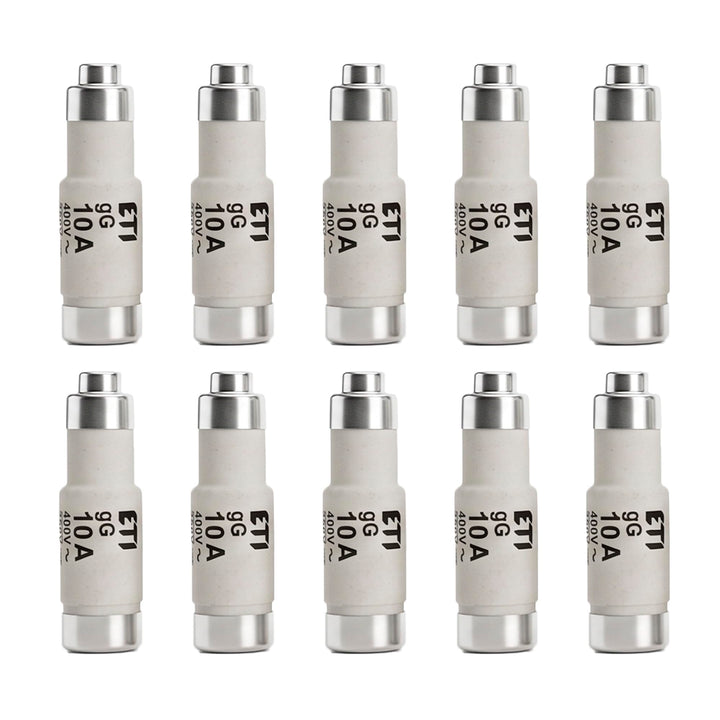Sicherung NEOZED D01 und D02 10 bis 63 Ampère Blister mit 10 Stück Schmelzsicherungen träge als Ersa