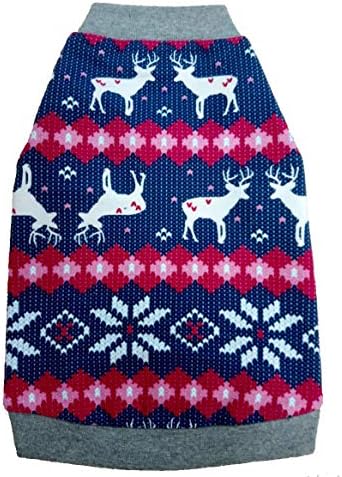 Kotomoda Cat's Warm T-Shirt fьr hireless Cats Santa's Deer Sweater (S), S