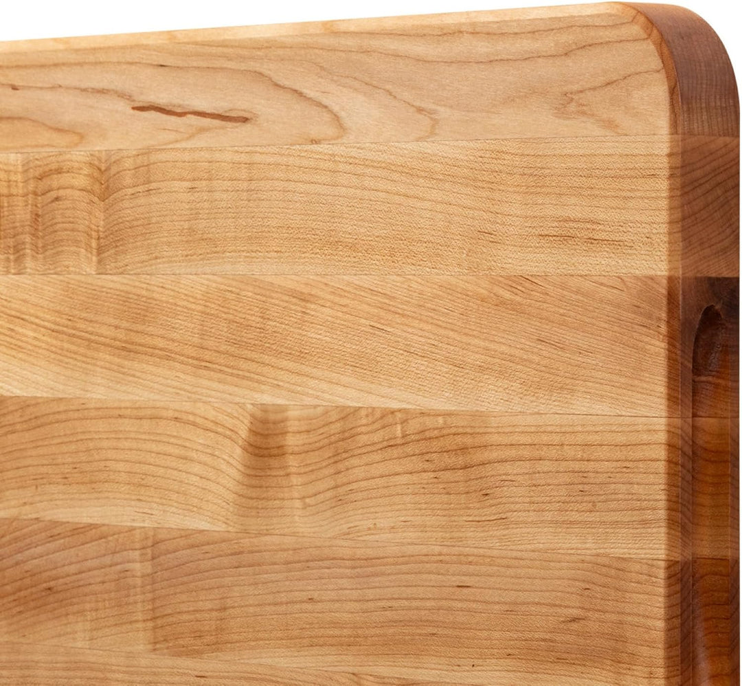 Boos Block Schneidebrett XXL - 50,8 x 35,6 x 3,2 cm - Schneidebrett Holz Gross Massiv - Hackbrett -