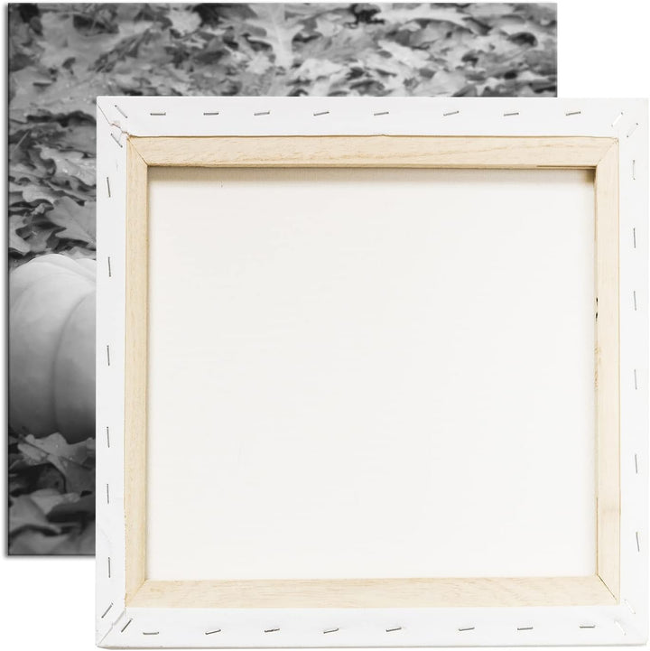 deyoli Herbstliche Kürbise Effekt: Schwarz&Weiss Format: 70x70 als Leinwandbild, Motiv fertig gerahm