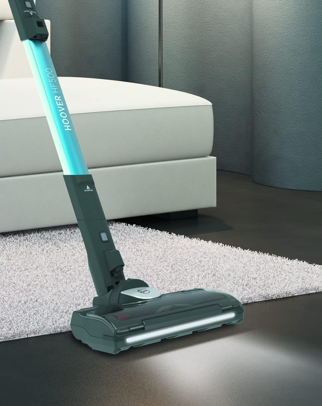 Hoover Akku-Staubsauger Tierhaare H-Free 500 Pets ohne Beutel I auch als Handstaubsauger I Bis zu 30
