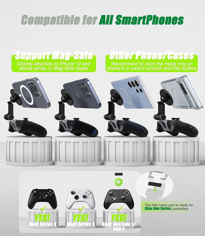 Telefonhalterung Clip für Magnetcontroller kompatibel mit Xbox Series X/S Controller, Mag-Safe verst