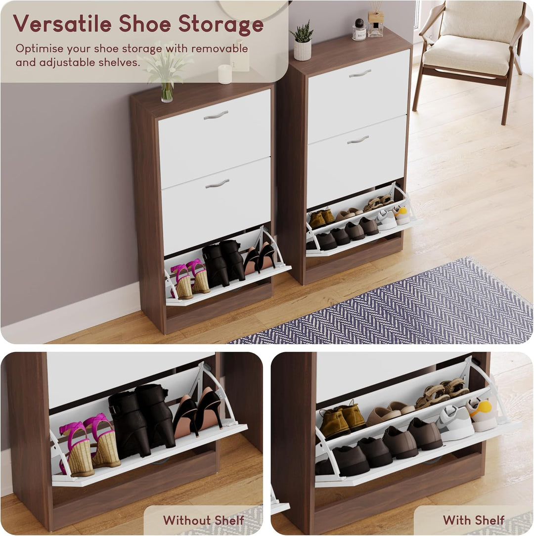 Vida Designs Schuhaufbewahrung Schuhschrank mit 3 Schubladen Schrank Pull Down Holz Möbel Einheit, W