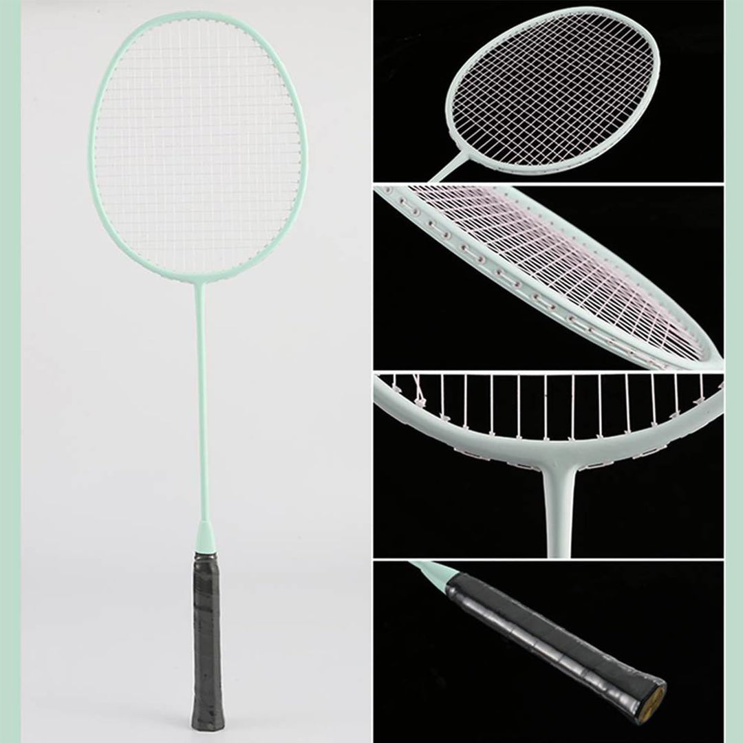 Senston Badmintonschläger Leichtgewicht Carbon Badminton Set mit 3 Federbälle für Einsteiger, Freize
