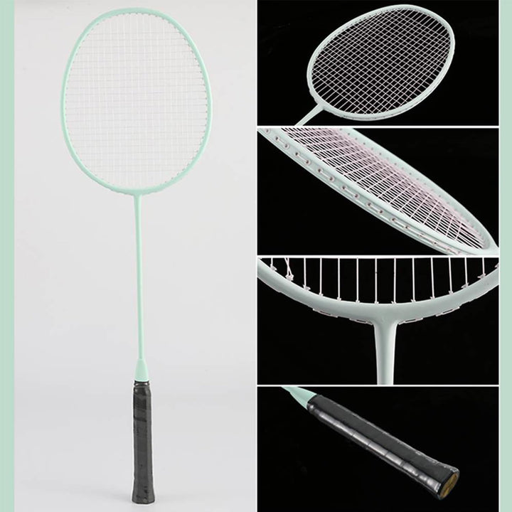 Senston Badmintonschläger Leichtgewicht Carbon Badminton Set mit 3 Federbälle für Einsteiger, Freize