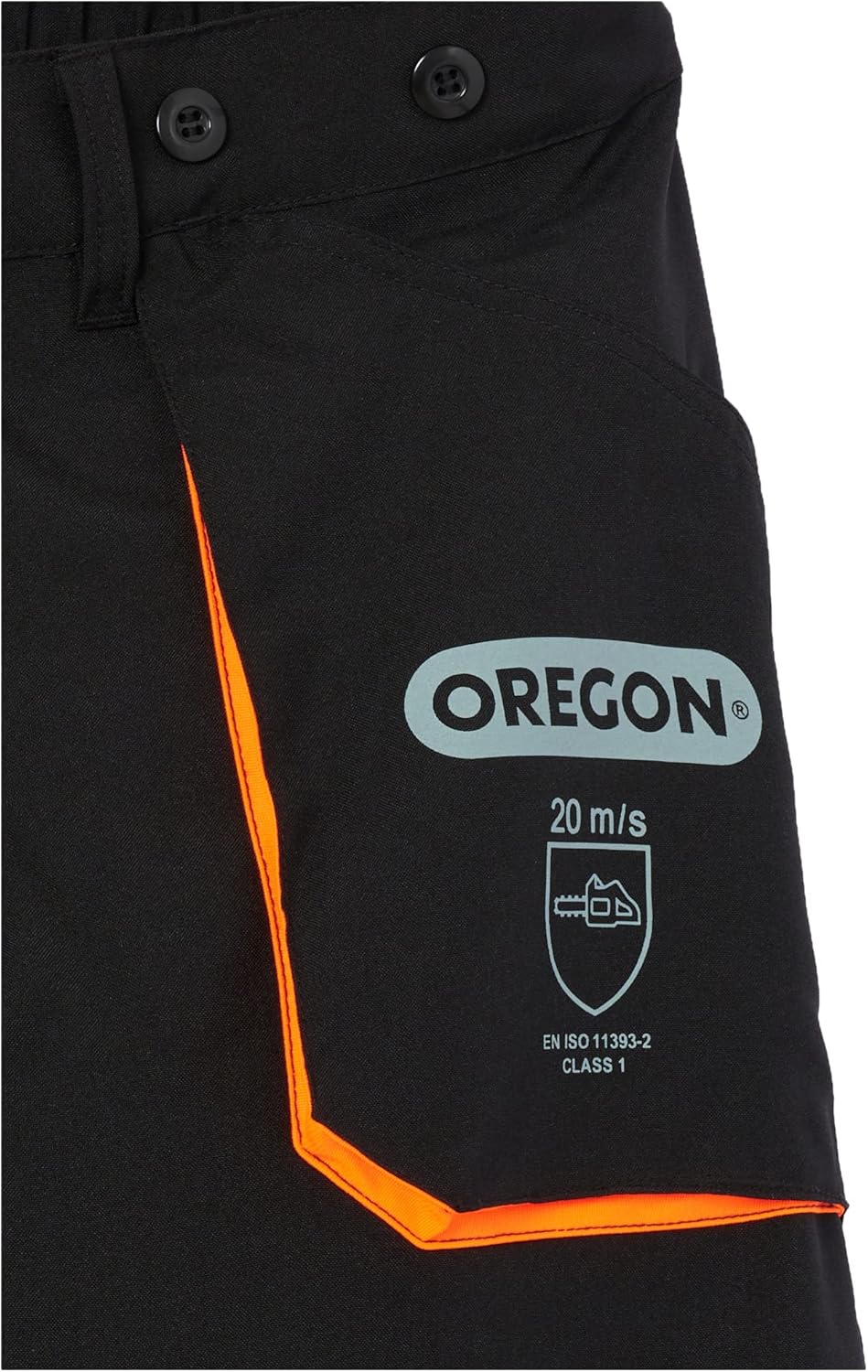 Oregon Yukon Kettensägen-Schnittschutz-Bundhose, Schutztyp C Klasse 1, Grösse XXL Rundherum geschütz