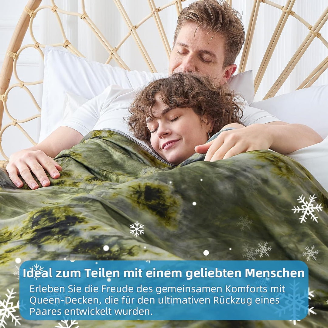 inhand Kühldecke 200x220cm–Selbstkühlende Sommerdecke,Kühldecken zum Schlafen,leichte dünne Kühlende