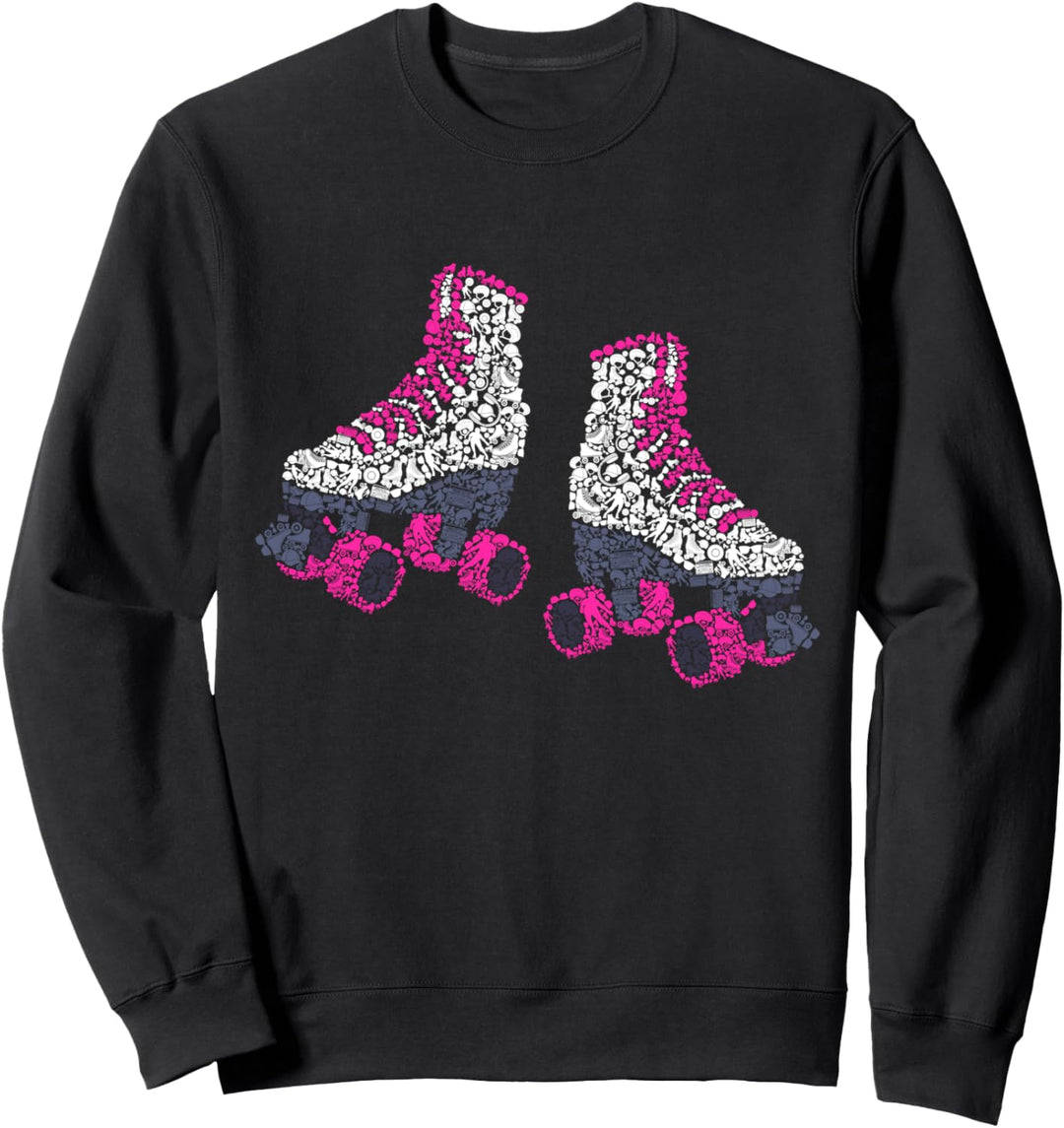Rollschuhe Mädchen Rollschuh Roller Girl Roller Skates Sweatshirt