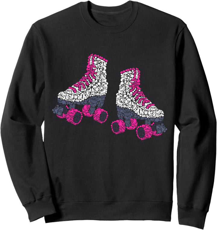 Rollschuhe Mädchen Rollschuh Roller Girl Roller Skates Sweatshirt