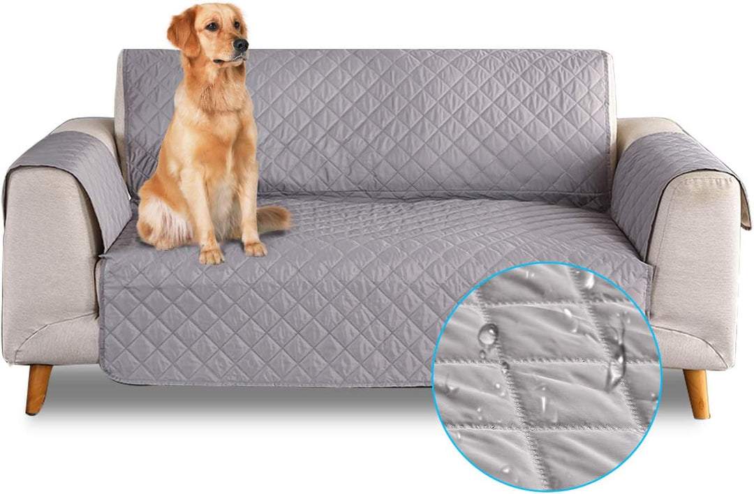 PETCUTE Sofabezug Sofaüberwurf Anti-Rutsch Sofa schonbezug wasserdichtes Sofabezüge Quilted Sofabezü