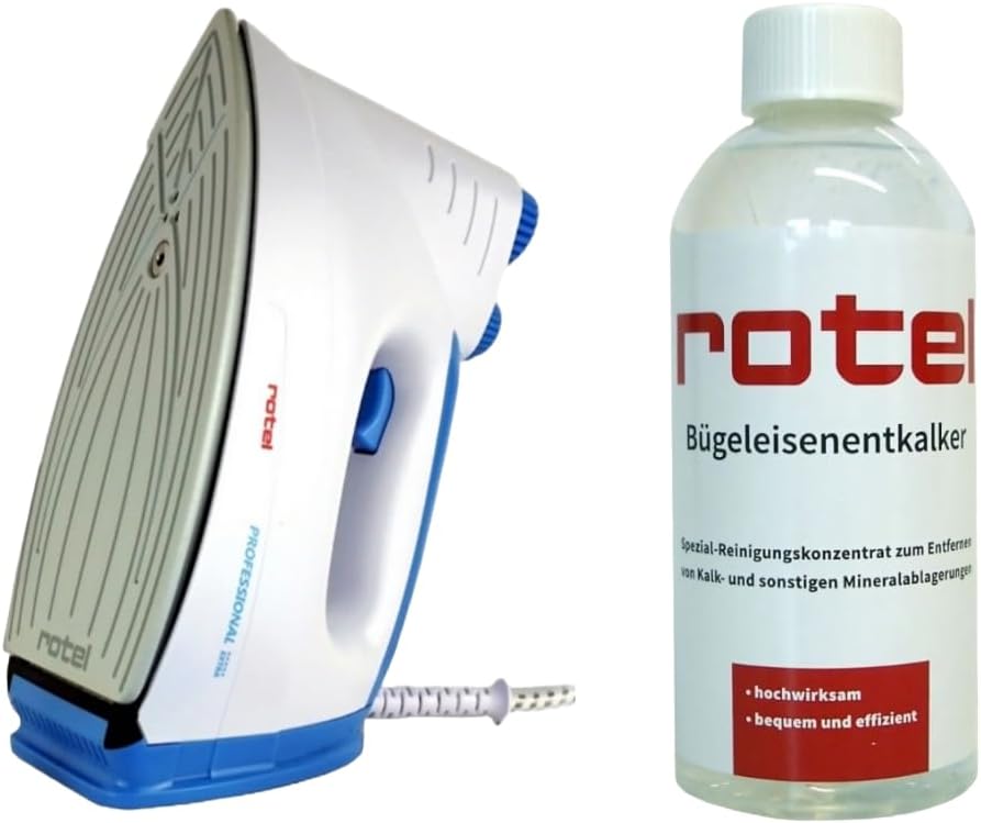 Rotel Professional Extra Original Dampfbügeleisen Blau mit Keramiksohle / 800W / isolierter Tank 300