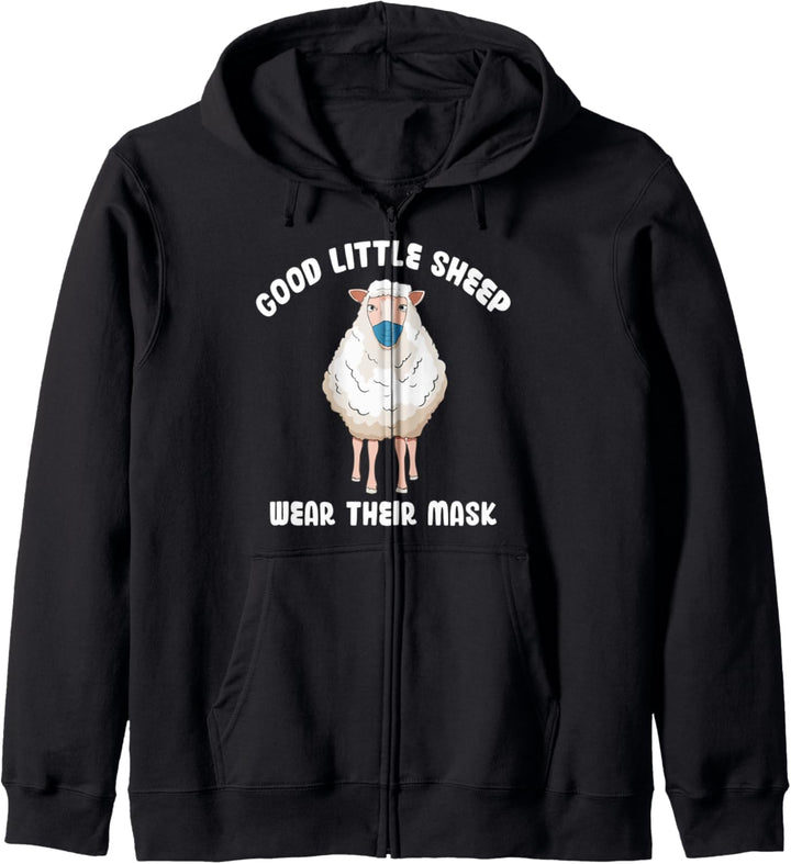 Good Little Sheep Wear Their Mask Funny Saying Kapuzenjacke