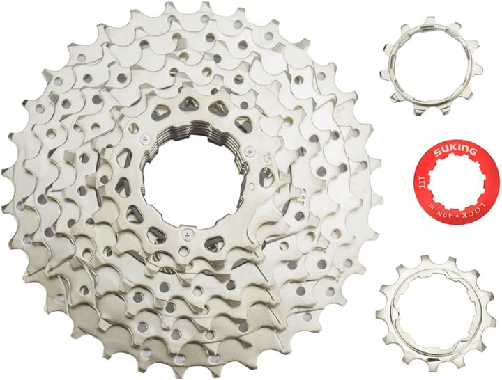 CYSKY 8 Fach Kassette 11-25T/11-28T/11-32T/11-36T/11-40T/11-42T Fahrrad Kassette Kompatibel mit Shim