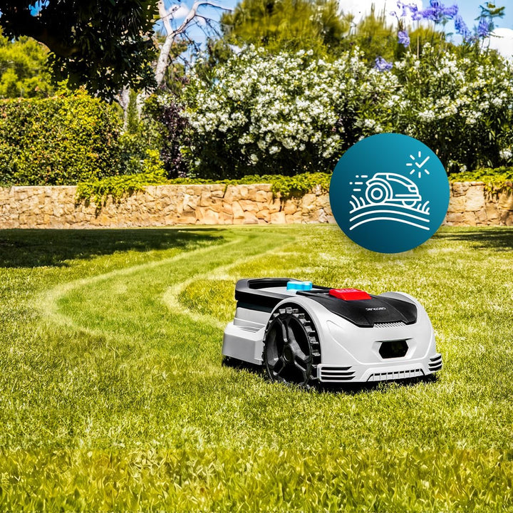 Cecotec Rasenmähroboter Conga Grasshopper 300. Digitaler Brushlessmotor, Flächen von 300 m², maximal