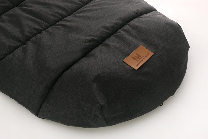 Fusssack Babyschale für Kinderwagen Buggy Universal Winter Baby, Schwarz