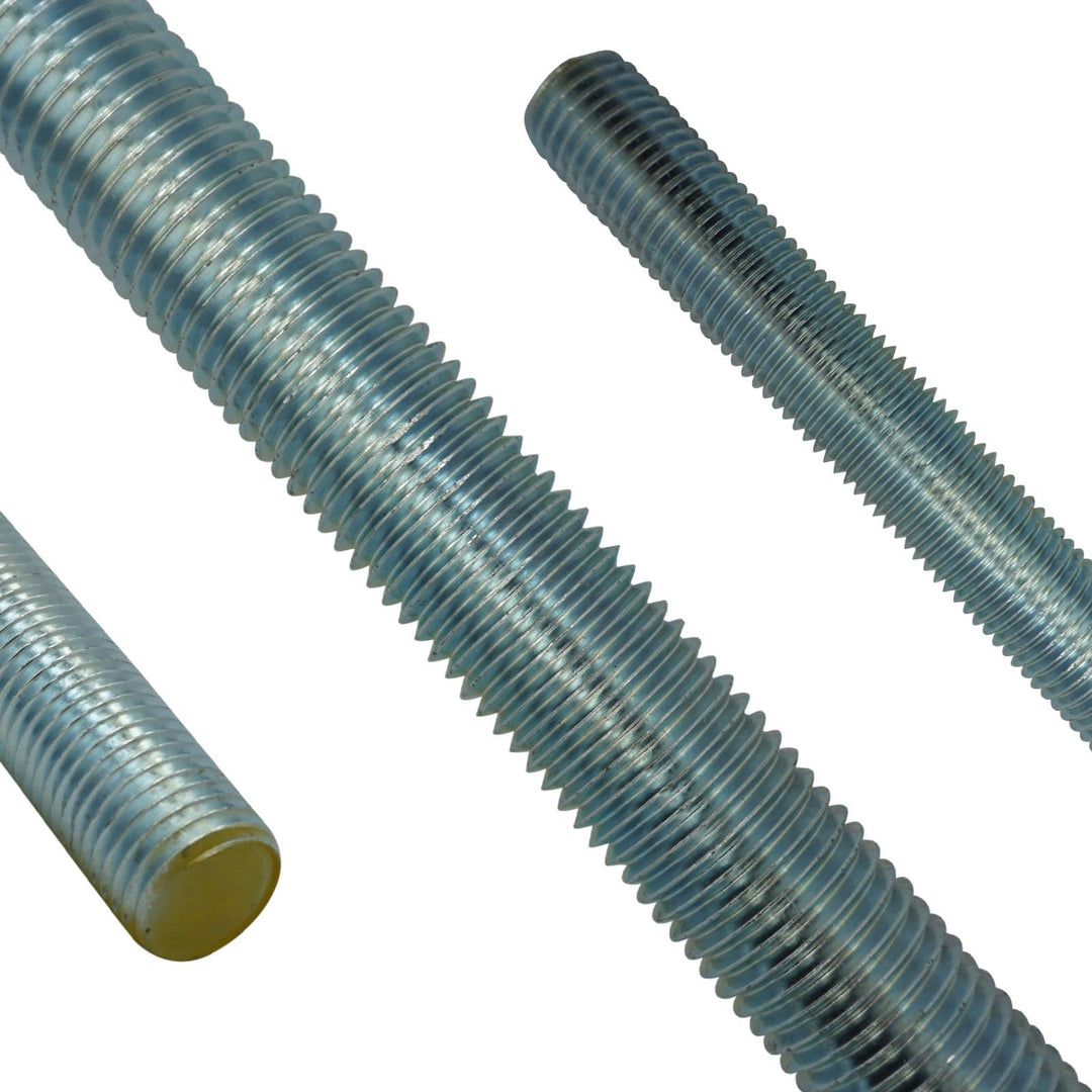 Gewindestange - M24 x 1000 mm - (2 Stück) - DIN 976 / DIN 975 - Güte 8.8 - galvanisch verzinkt - SC9