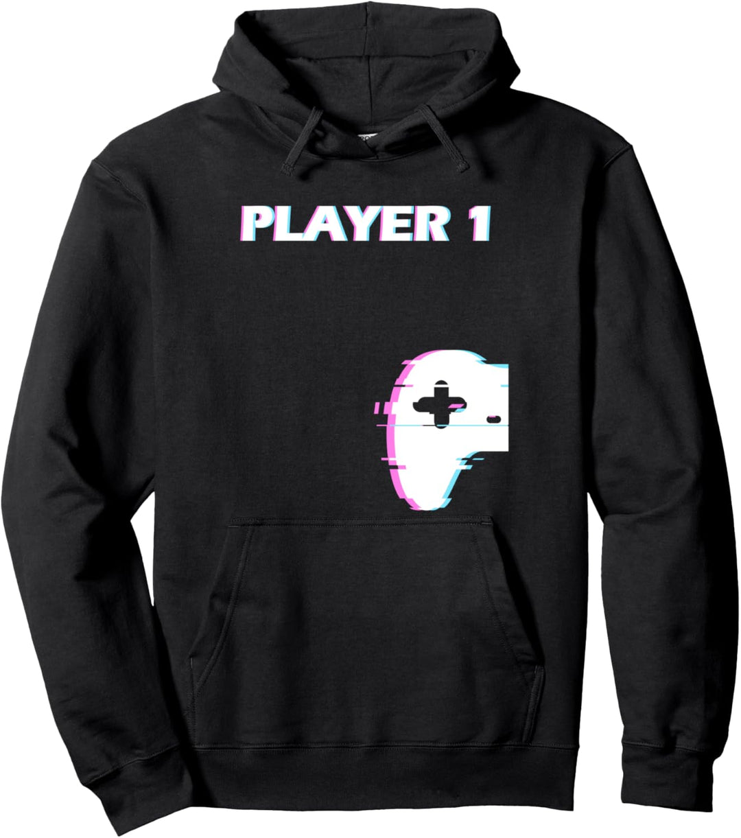 Player1 - Pärchen Valentinstag Gamer Partner Pullover Hoodie