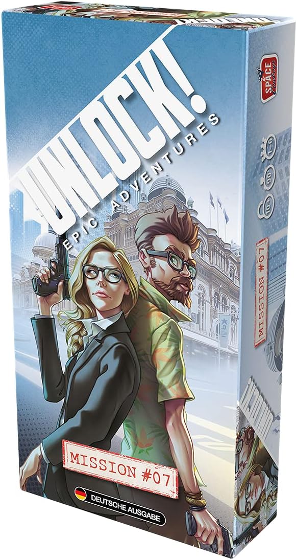 Asmodee, Unlock! – Mission #7, Familienspiel, Rätselspiel, 1-6 Spieler, Ab 10+ Jahren, 90+ Minuten,