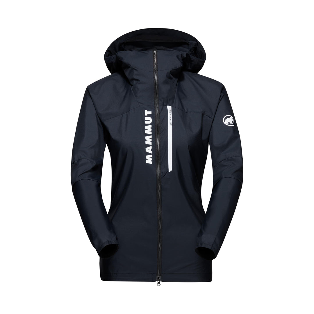 Mammut Damen Aenergy Hooded Windbreaker Jacke mit Kapuze XS Schwarz, XS Schwarz