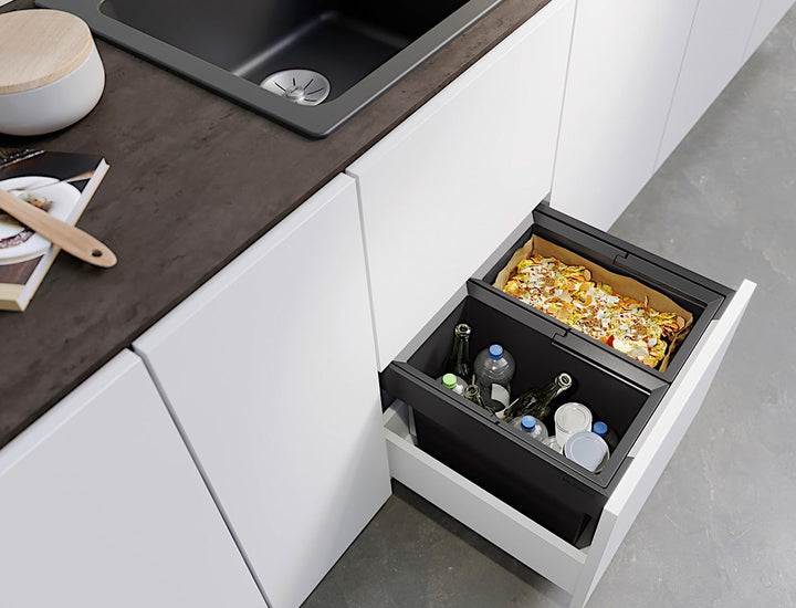 BLANCO FLEXON II low 50/2 | Abfall Müllsystem | für 50 cm breite Unterschränke | System zum Einbau i