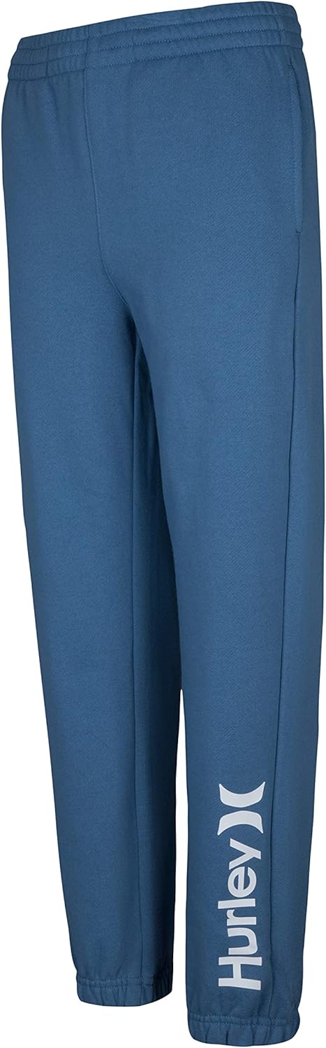 Hurley Jungen Hrlb One & Only Fleece Jogger Hose, Blau Medium Blue, 13 años
